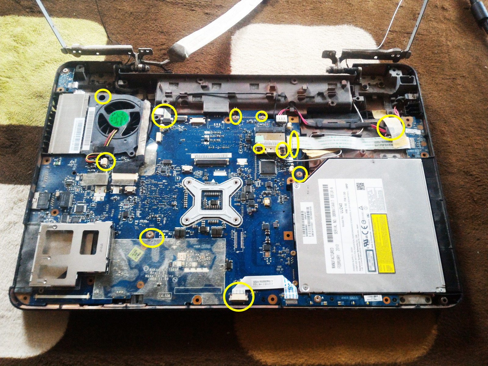 Dynabook Tx 66 Cpuの清掃手順 基板取り外し手順 東芝製 ひまチュンの機械ブログ