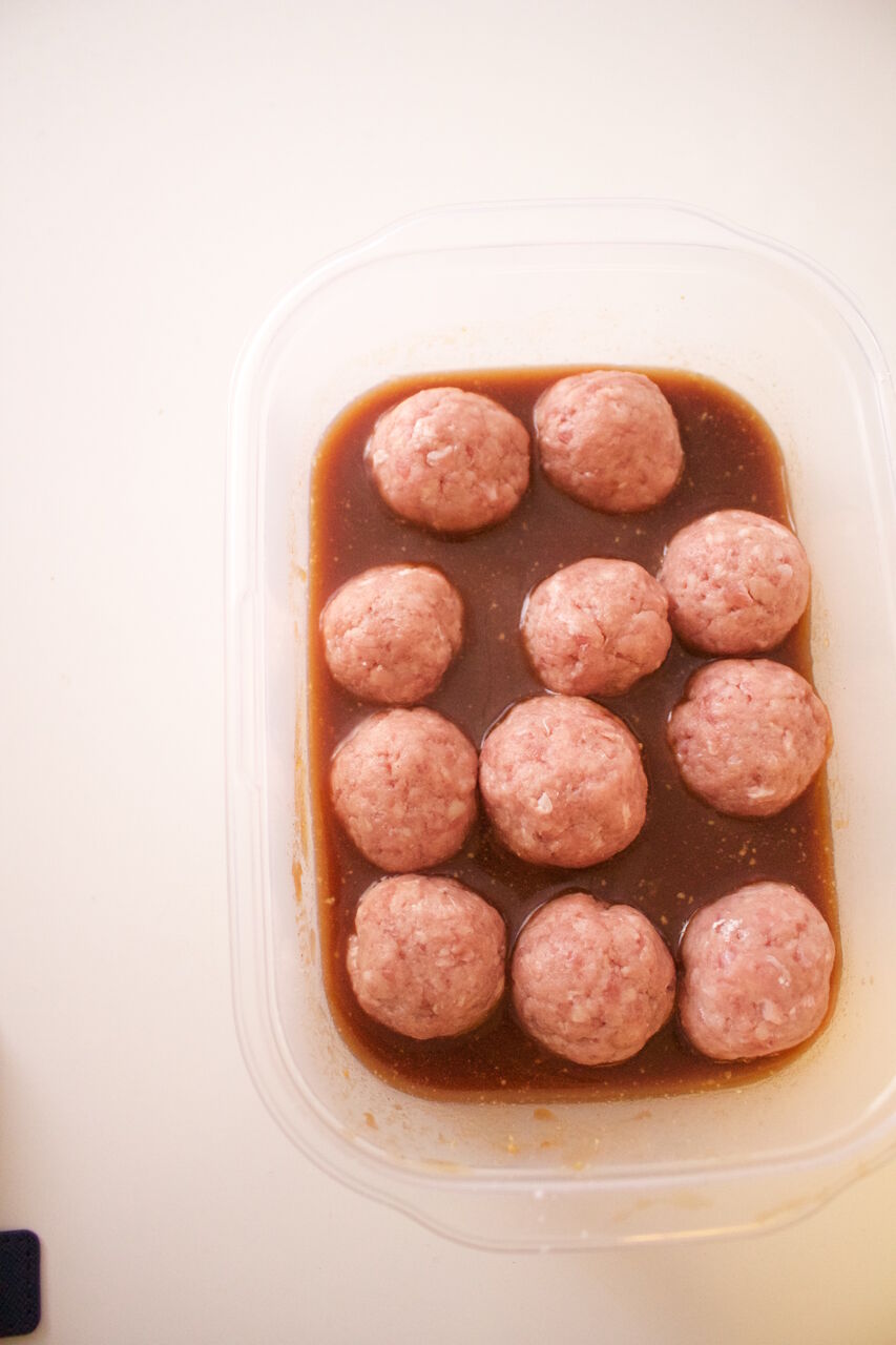 レンジで5分！簡単＊ケチャップ風味のミートボール : たっきーママ