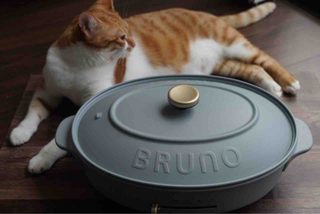 【1度のみ使用】ブルーノ ホットプレート オーバル ブルーグレー BRUNO オーバルホットプレート(ブルーグレー) BOE053-BGY 1台