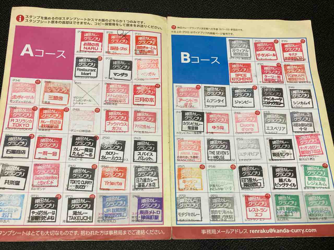神田カレー街食べ歩きスタンプラリー2023】フルコンプリートして