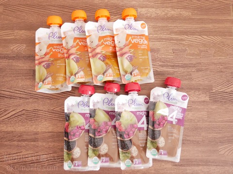 Plum Organicsのパウチ