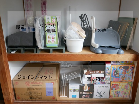 整理整頓後の押し入れ