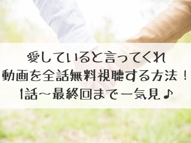 愛していると言ってくれ についてまとめてみた 埼方記 愛していると言ってくれ についてまとめてみた 埼方記