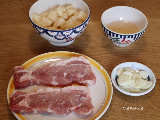 ポルトガル料理：Carne de Porco カルネ・デ・ポルコ