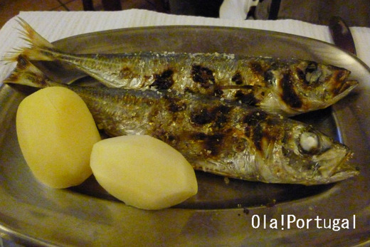 ポルトガル料理:Carapau assada カラパウ・アッサーダ