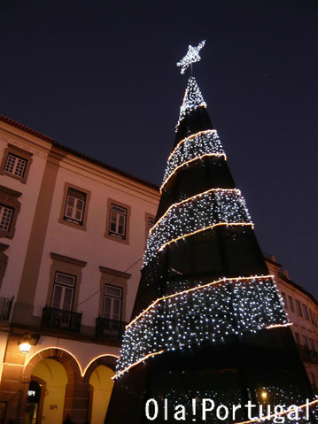 エヴォラのクリスマスツリー