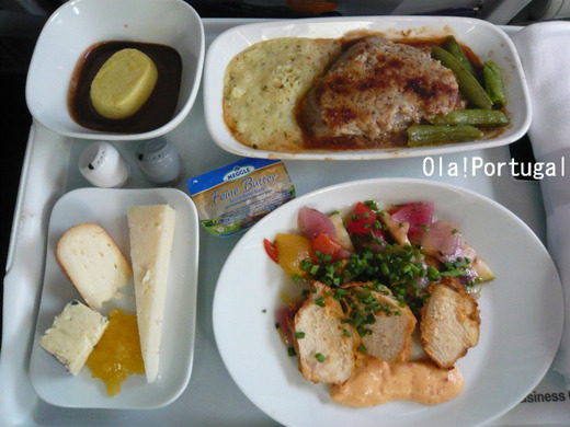 ルフトハンザ航空のビジネスクラスの機内食