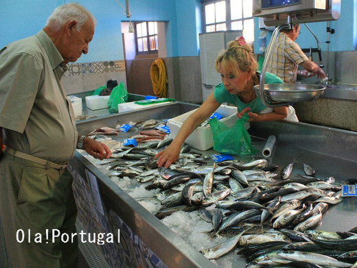 ポルトガルの魚市場の様子
