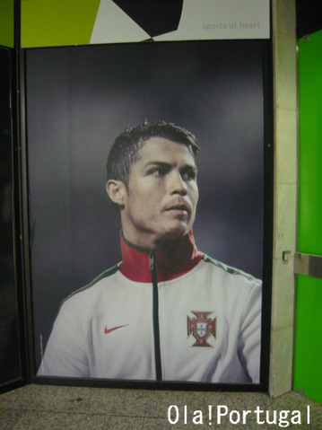 リスボン空港のＣ・ロナウド