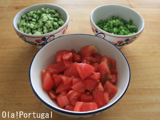 ポルトガル料理:Gaspacho ガスパショ(ポルトガル風ガスパチョ)
