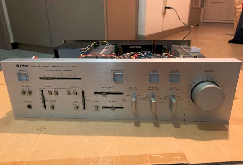 YAMAHA A-7a プリメインアンプJUNK品 修理5回目 : 古い YAMAHA A-7a プリメインアンプJUNK品 修理5回目 : 古い