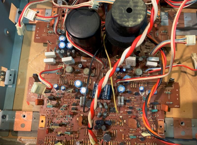 YAMAHA A-7a プリメインアンプJUNK品 修理5回目 : 古い YAMAHA A-7a プリメインアンプJUNK品 修理5回目 : 古い