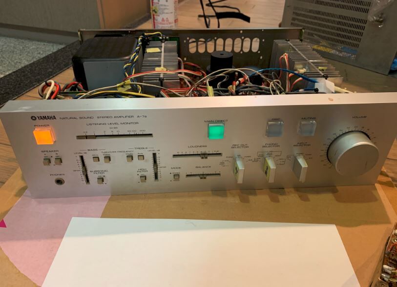 YAMAHA A-7a プリメインアンプJUNK品 修理8回目 : 古い