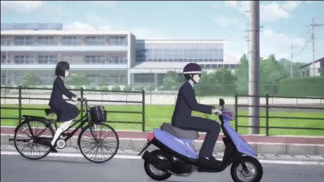 アニメ スーパーカブ 旧車ある風景 アニメ スーパーカブ 旧車ある風景