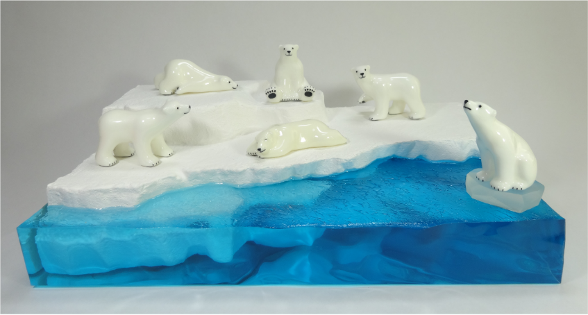 シロクマ用のジオラマ : OLD TOY BOX