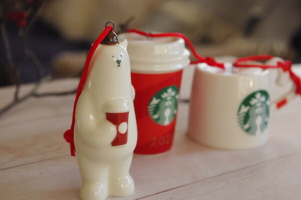 スタバで発見】かわいい陶器のオーナメントでクリスマス支度始めました 