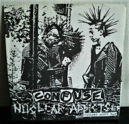 CONFUSE（ソノシート）「NUCLEAR ADDICTS」 : ダンボールの中の80年代