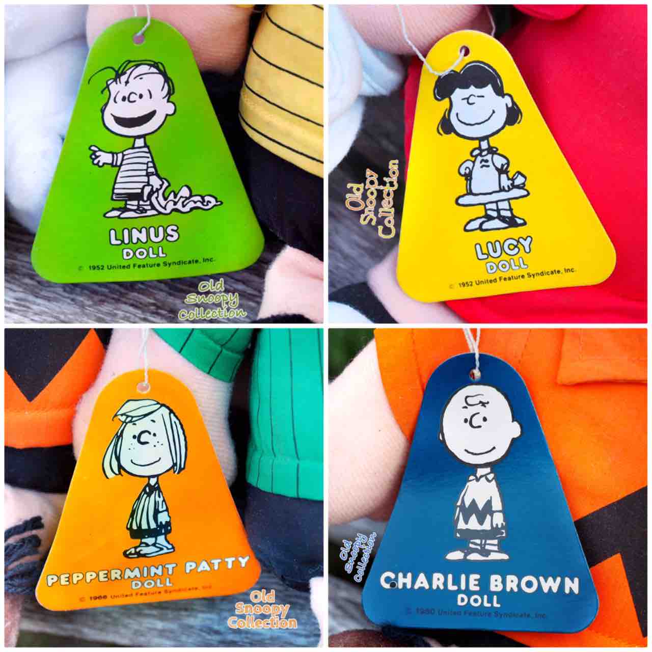 Familiar Snoopy rag dolls set : The Old Snoopy Collection