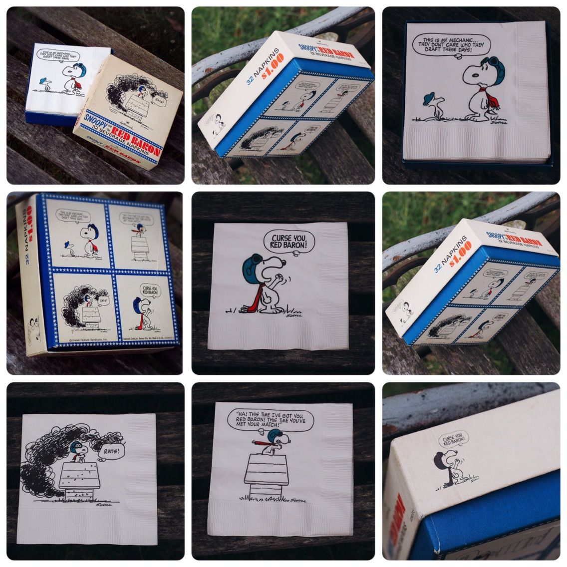 ホールマーク 食卓用の紙ナプキン The Old Snoopy Collection