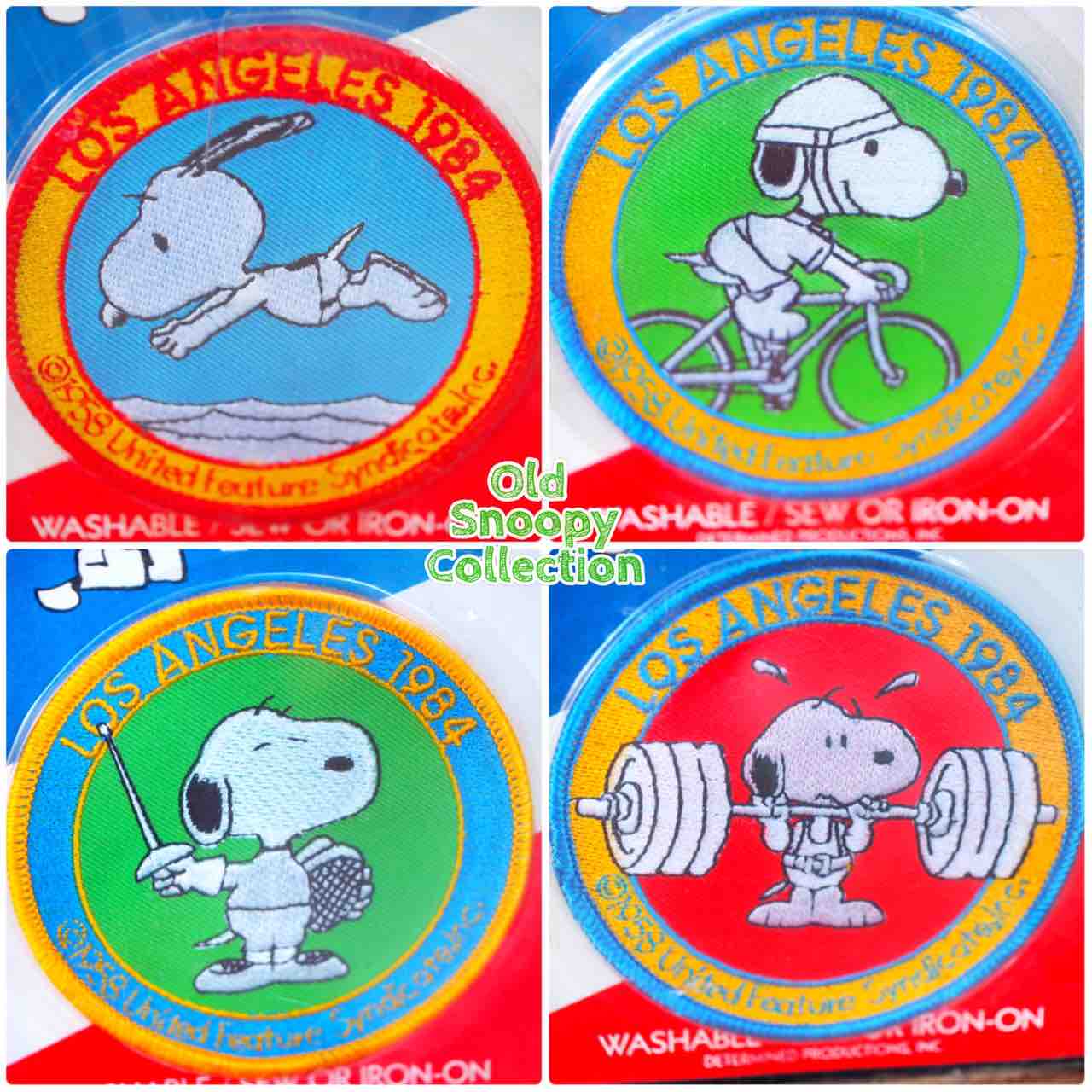Snoopy S L A Olympic 1984 Patches The Old Snoopy Collection