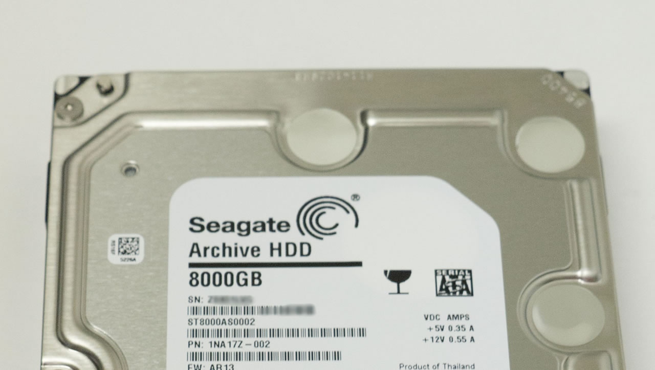 Seagate Archive HDD 8TB 2台セット