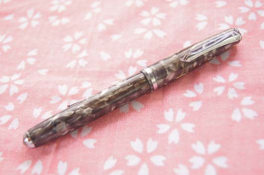 値下げ　時代　パイロット　セルロイド　万年筆 パイロット「白ペン グレーセルロイド」レビュー : テーゲー日記