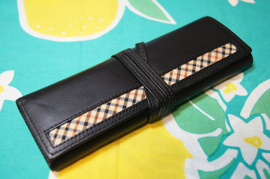 ダックス ハウスチェッククロスライン 三つ折り式ペンケース レビュー テーゲー日記 文具と万年筆のブログ