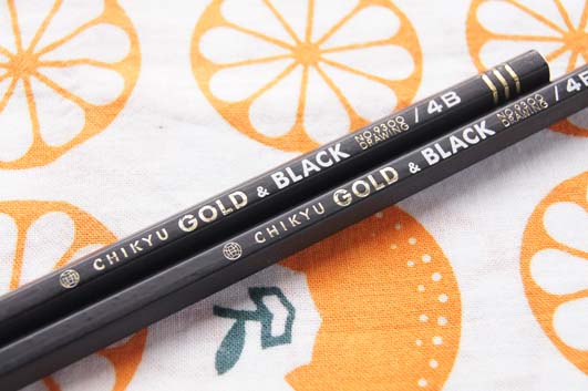 地球鉛筆「GOLD&BLACK No.9300」レビュー : テーゲー日記 〜文具と
