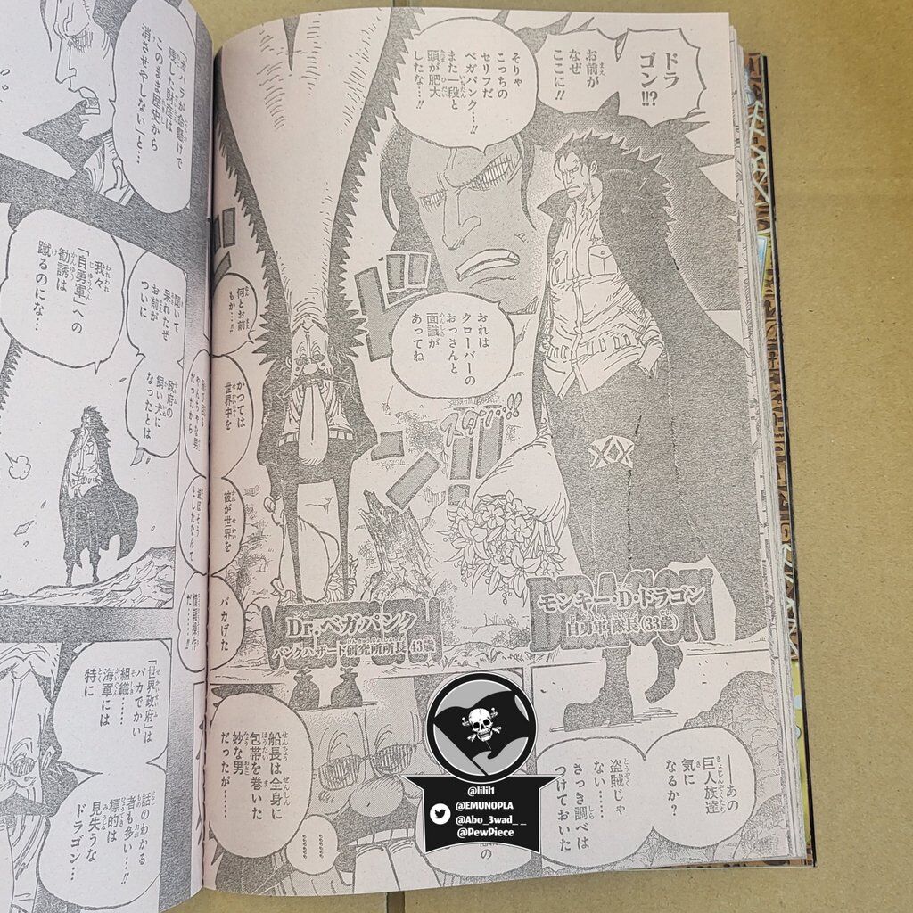 ワンピース 1066話 過去のドラゴン登場 サウロ生存 ベガパンクの真の姿と新情報がたくさん おまわろ速報