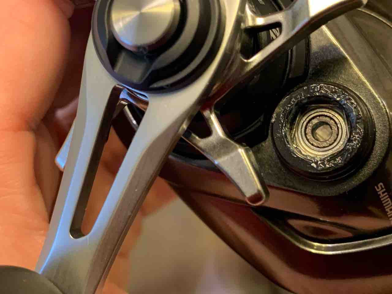 メタニウムのハンドルが回らなくなった ベイトリール ベアリング交換 ふぁーぶる釣考記 メタニウムのハンドルが回らなくなった ベイトリール ベアリング交換 ふぁーぶる釣考記