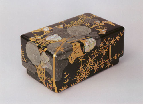 NEWモデル 古い「金・銀泥と貝螺鈿の銘各盆5客」/光琳蒔絵 工芸品