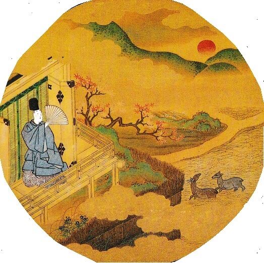 夕方、手紙を発見、夕霧、急いで女二の宮に返事の手紙を 夕方、手紙を発見、夕霧、急いで女二の宮に返事の手紙を