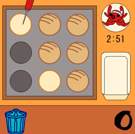 たこ焼きを作ろう フラッシュゲーム 面白いもん