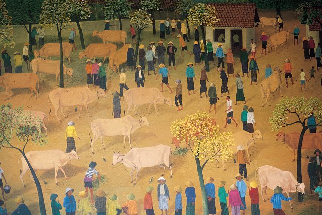 2015 ハンドメイド・手芸 バリ島の絵