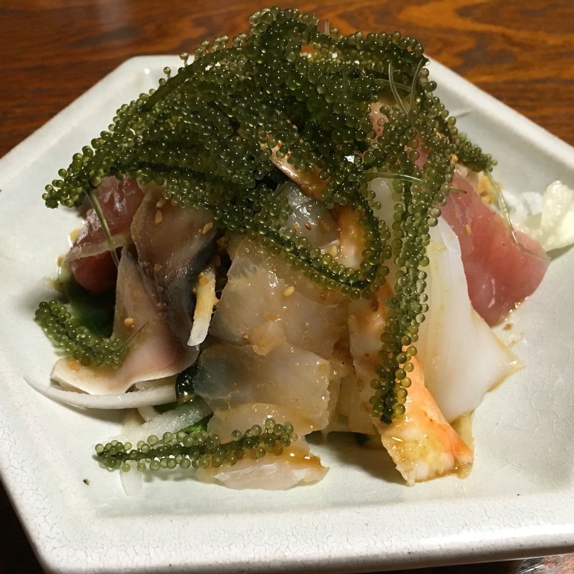 海ぶどう丼。割烹レストランまんぷくさん。in宮古島 食べたり、旅したり、のらり、くらり。 海ぶどう丼。割烹レストランまんぷくさん。in宮古島 食べたり、旅したり、のらり、くらり。