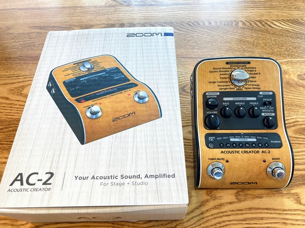 DI付きのプリアンプ,zoomのAC-2を買っちゃいました！ : かどさん