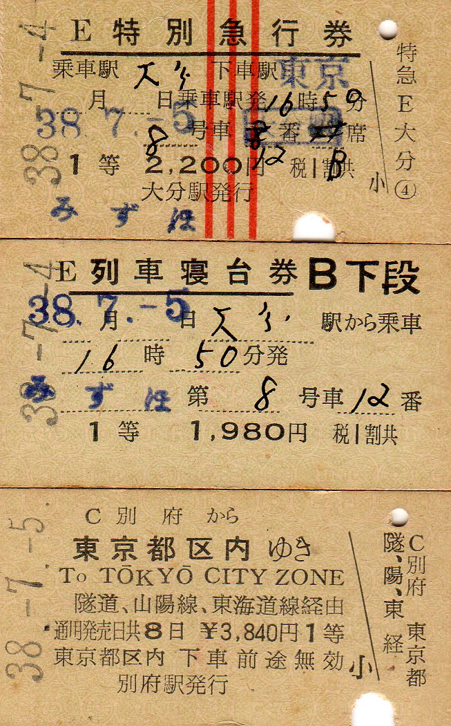 No.201【宝塚歌劇60周年記念、乗車券の栞】結合特急券、1等、特 No.201【宝塚歌劇60周年記念、乗車券の栞】結合特急券、1等、特