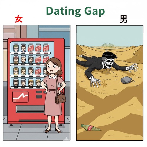 【悲報】「モテない男女」の違いを表した一枚がこれｗｗｗｗ