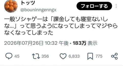 【悲報】成年向けソシャゲ民、一般ソシャゲに価値を見出せなくなってしまうｗｗｗｗ