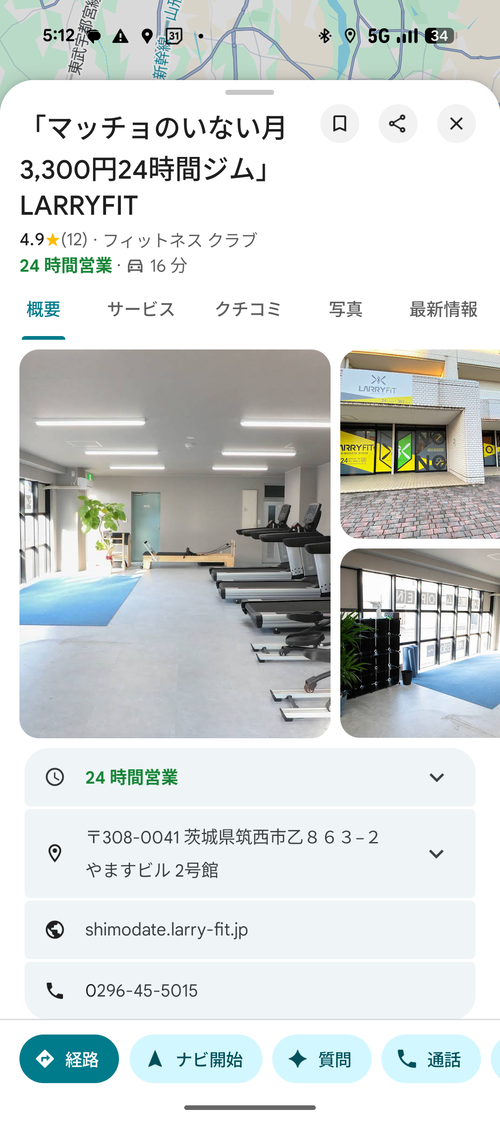 【画像】「マッチョのいないジム」が爆誕→とんでもない評価にｗｗｗｗ