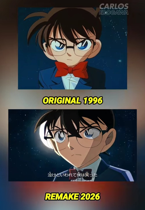 【画像】江戸川コナン、30年でアゴが鋭利になるｗｗｗｗ