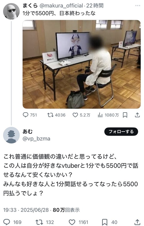 【悲報】チー牛、VTuberを馬鹿にされてブチギレるｗｗｗｗ