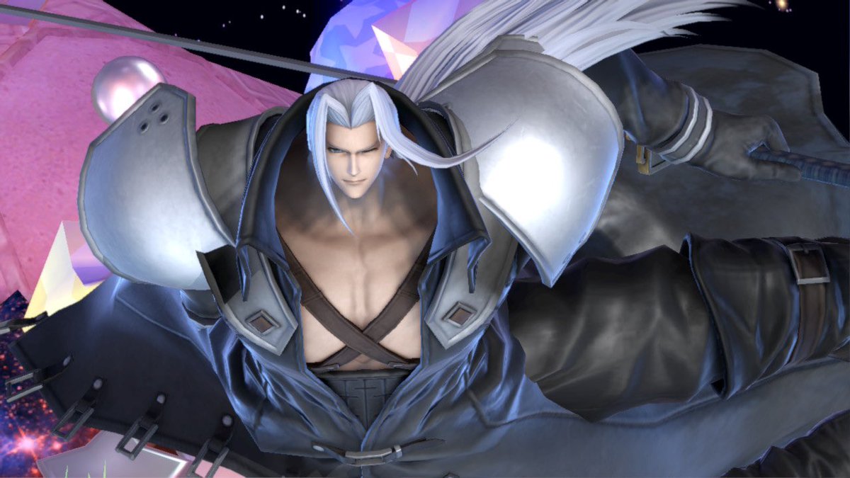 悲報 スマブラ参戦セフィロス スクショ住人 におもちゃにされてしまう ネット 頬染めてるのはゲームの仕様なん それとも加工 画族