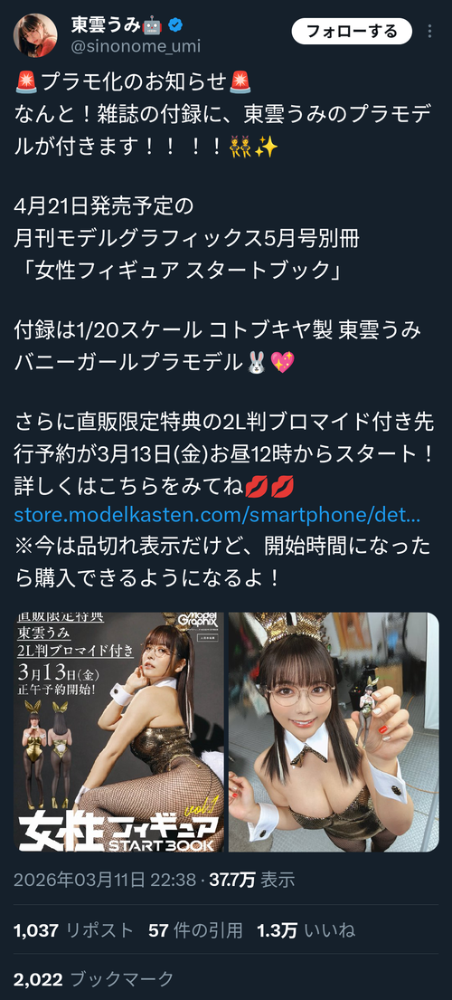 【画像】ガンプラ系グラドル、ついに本人がプラモデルになってしまうｗｗｗｗ