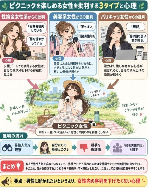 【画像】「たのピク女子」を女さんが嫌う理由、分かりやすく解説されるｗｗｗｗ