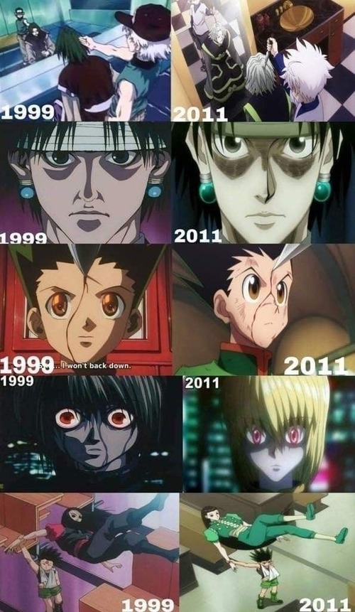 【悲報】ハンターハンターのアニメ作画、どう考えても昔の方がクオリティ高いｗｗｗｗ