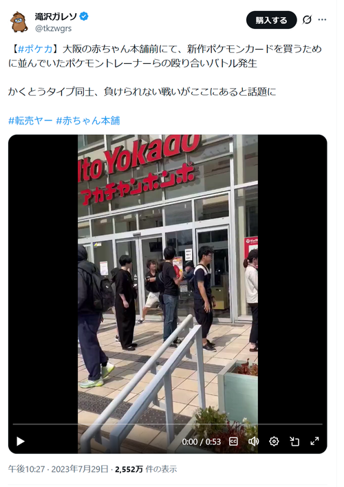 【衝撃映像】ポケモントレーナーの殴り合いバトル、見応えあって草ｗｗｗｗ