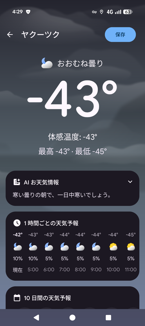 【悲報】ヤクーツクの気温、限界突破するｗｗｗｗ