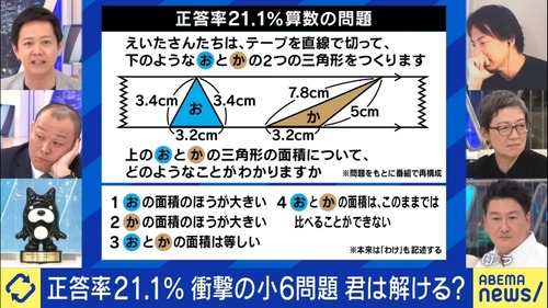 【悲報】Z世代小学生さん、この算数の問題の正答率がヤバすぎるｗｗｗｗ