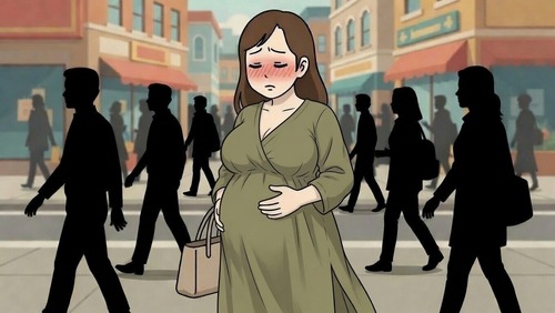 【悲報】妊婦さん「歩いてると男性に見られます。なぜ？」